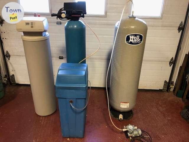 Photo of Complete Water System. Pressure tank/ Softener/ ECO Iron filter