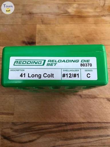 Photo of Redding .41 Long Colt 3-die set plus 10x pcs Starline 41 Long Colt Unprimed Brass & shell holder - 1