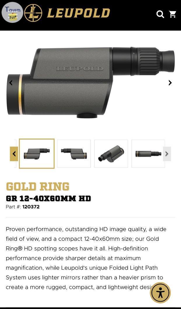 Photo of Leupold 12-40x60mm HD Gold Ring spotting scope