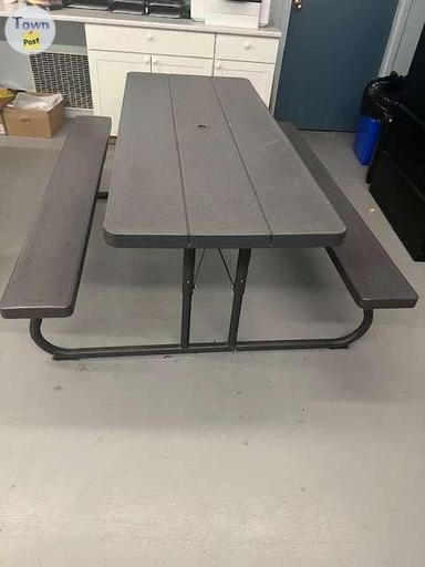 Photo of Table Fold up Maintenance Free Picnic Table - 1