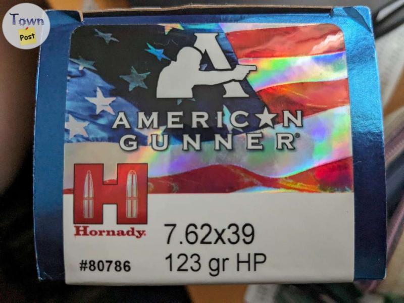 Photo of 7.62x39 HP Hornady 50 rounds per box