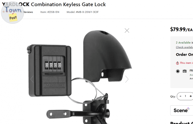 Photo of Gate Lock