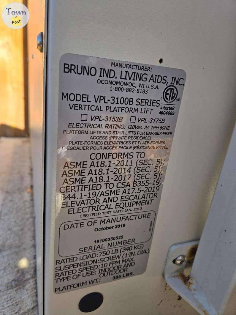 Photo of Bruno porch lift system