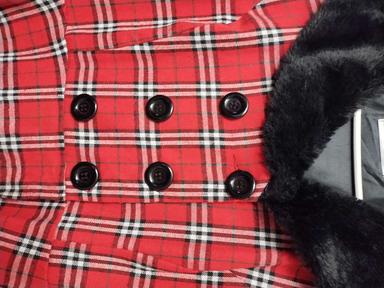 Photo of Red tartan button up dress - 2