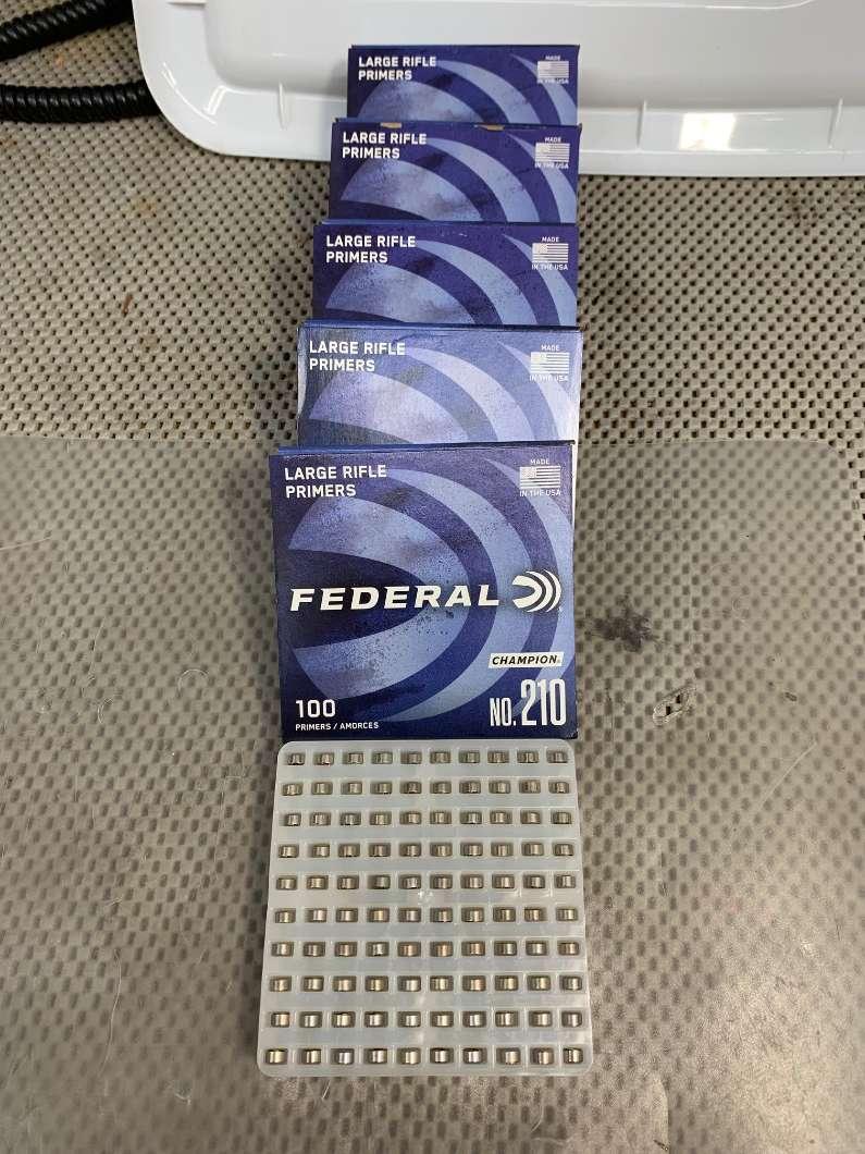 Photo of 500 Federal 210 Large Rifle Primers 