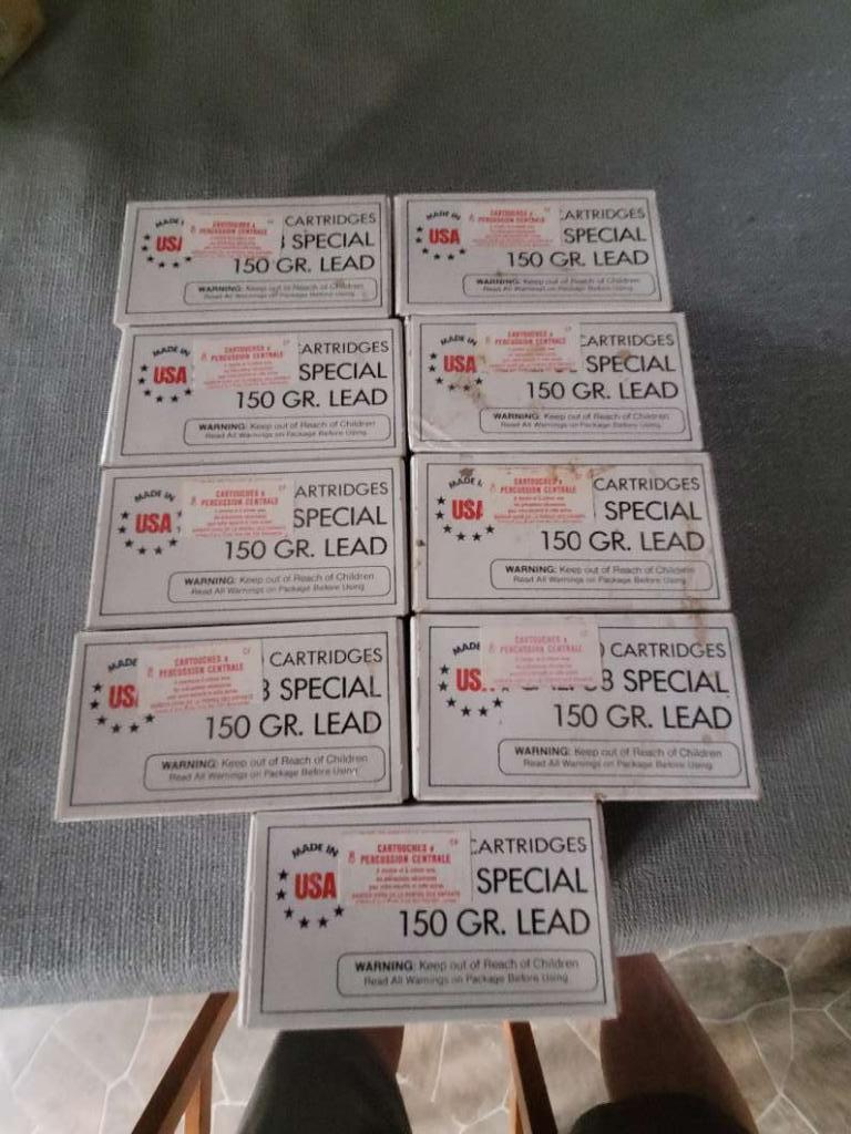 Photo of 9 boxes of 38 Special  amo