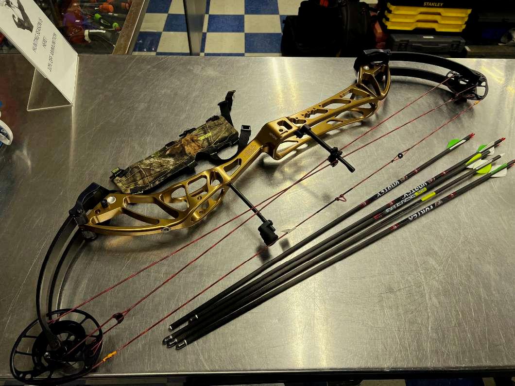 Photo of PSE PERFORMANCE X COMPOUND BOW GOLD ALUMINUM 