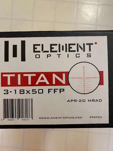 Photo of Element Titan 3-18X50 FFP - 2