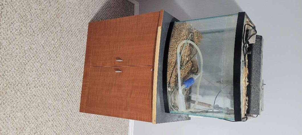 Photo of 28 gal bow front tank and stand forsale 