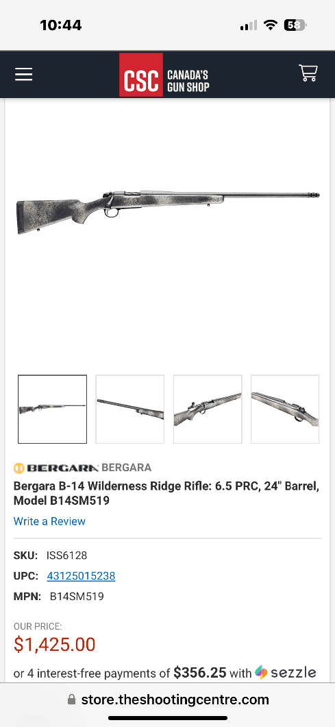 Photo of Bergara B14 6.5prc