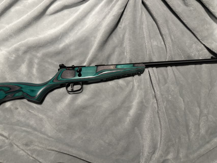 Photo of Savage Rascal Minimalist Bolt Action 22LR Teal and Gray