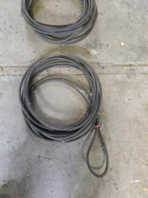 Photo of Tow Cables Heavy Duty 3/8" Industrial Elevator Lifts, 45 FT and 30 FT