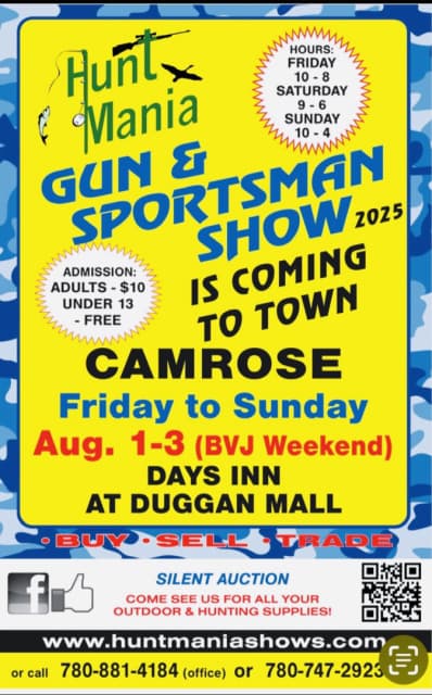 Hunt Mania Camrose Sportsman show Aug 1-3 2025 - 1 - 1753586190129_IMG_5078