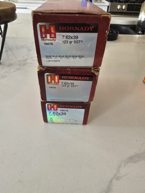 Photo of Hornady 7.62x39 ammo 