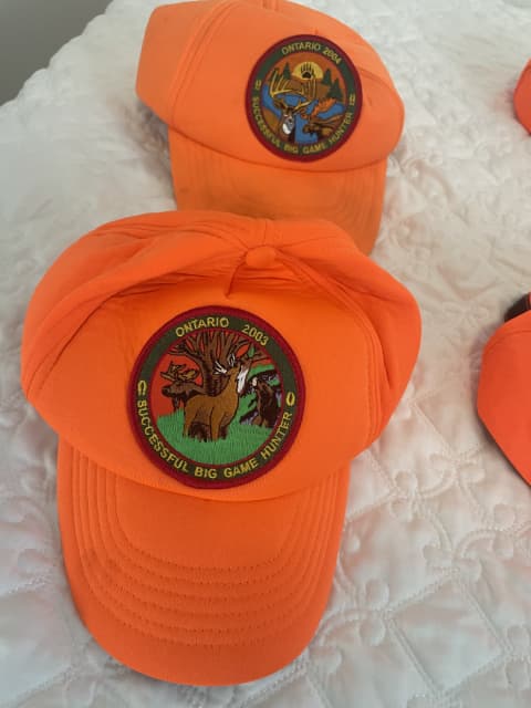 Photo of Hunter orange hat collection 
