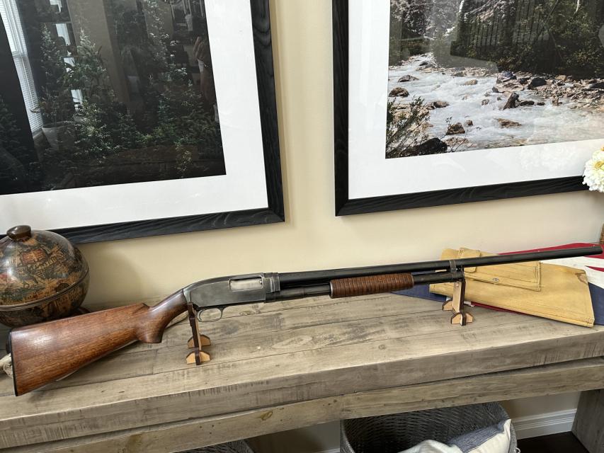 Photo of 1936 Winchester Model 12 Pump Action Take Down Shotgun 12 ga