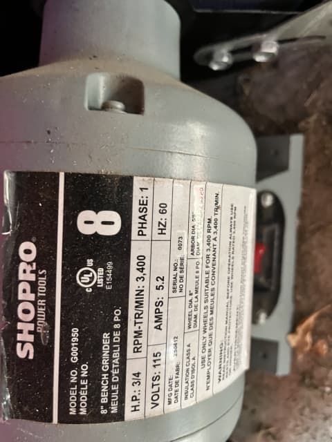Photo of Bench grinder 