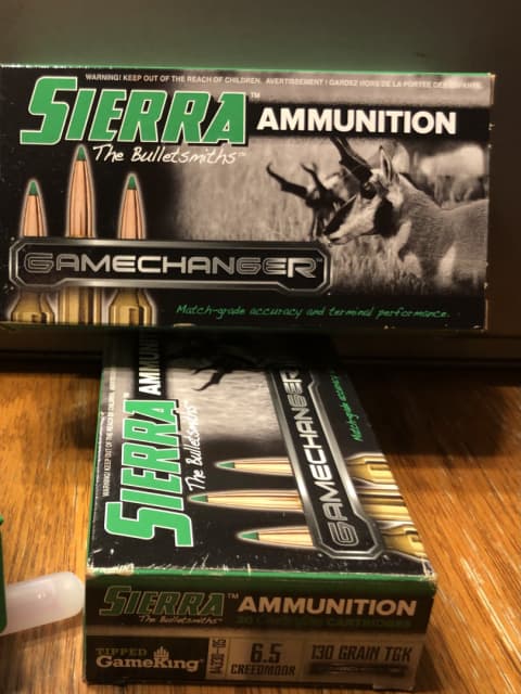 Photo of 6.5 Creedmoor Sierra Gamechanger 130gr TGK - 2 boxes $79ea
