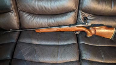 Photo of Swedish Mauser 1896 Sporter LEFT Handed 6.5x55mm Tapered Bull Barrel Manufactured by Carl Gustaf