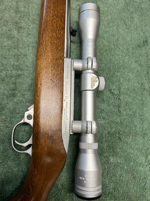 Ruger 10:22, stainless steel "with scope", near MINT,  I will ship - 3 - 1743637055046_22c