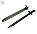 Photo of Hunt-Down 20.5″ Black M1 1943 OL US Rifle Bayonet with Green Sheath $80