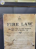 Photo of "Fire Law", 1936, British Columbia - Framed, Print, Copy, Poster