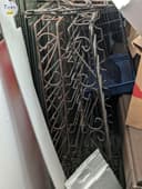 Photo of Fancy wine and wine glasses wall rack
