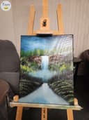 Photo of My painting of a waterfall