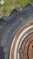 Photo of Heavy tractor wheels.