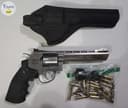 Photo of FS Dan Wesson ASG 6" revolver with lots of shells