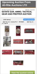 Photo of Estate Auction avid Hunter & household