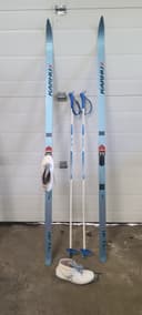 Photo of Womens boots with KARHU Polar BC Graphite-190 skis