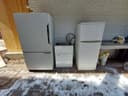 Photo of 2 White Fridges and outdoor sink!