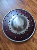 Photo of Scalloped Buckler Leather Covered 12 Inch