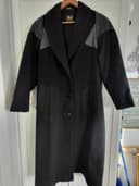 Photo of Vintage Ladies Luba Paris 100% Pure Virgin Wool Black Long Coat