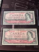 Photo of 1000 Dollar Bill Bank Notes for Sale