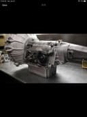Photo of Ford c4 transmission cores. Large and small input shafts. Some with and without Bellhousings.