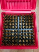 Photo of Various 30cal reloading projectiles, and brass.