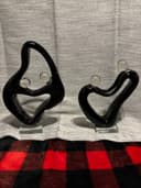 Photo of Beautiful Black Glass Dancing Statues $30