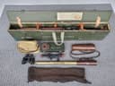 Photo of 1944 Lee-Enfield No. 4 Mk 1(T) Sniper w/ No. 32 3.5X Telescopic Sight & Transit Box - Matching rifle/telescope serial numbers