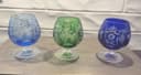 Photo of Rare Nachtmann Traube crystal cognac or brandy glasses.