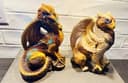 Photo of Rare retired Winstone Editions Pair :1986 Male Dragon 1989 Male Griffin Signed