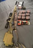 Photo of Ruger 77 in 22 hornet with fake break. ceracoated finish brand new condition. Comes with all you see in pictures.