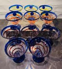 Photo of Mint -11 Kosta Boda Royal Caribbean Martina Glasses -UNIQUE LARGE COLLECTION