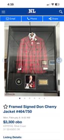 Photo of Signed framed Don Cherry Jacket