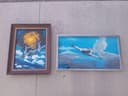 Photo of Two World War Two fighter plane paintings