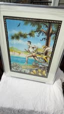 Photo of Larry Hunter ORIGINAL 1/1 Signed PENTICTON IRONMAN CANADA Art - Swim Bike Run