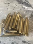 Photo of Hornady 7x64 brass — $50 for 50 pieces.