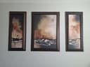 Photo of Framed abstract art