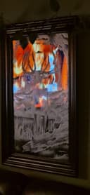 Photo of mirror etched elk